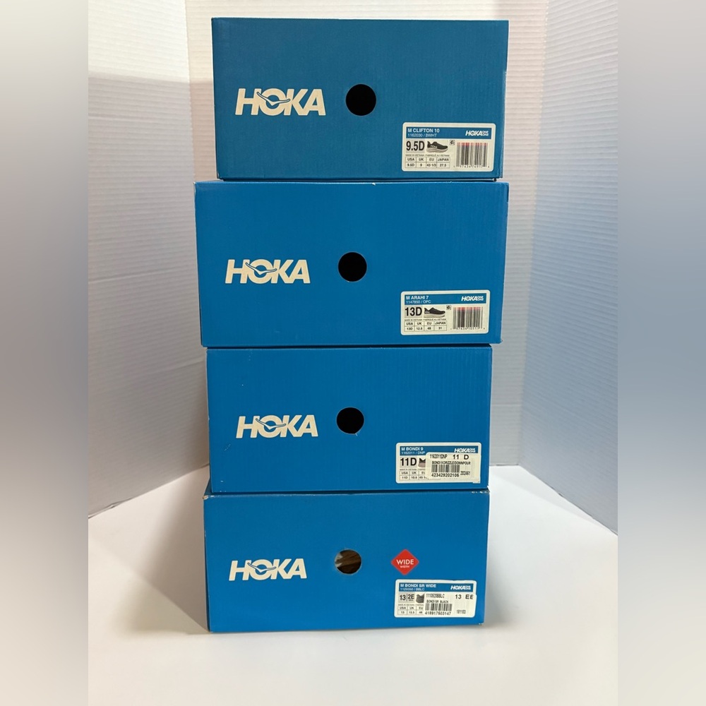 x4 Hoka shoe boxes empty box only replacement
